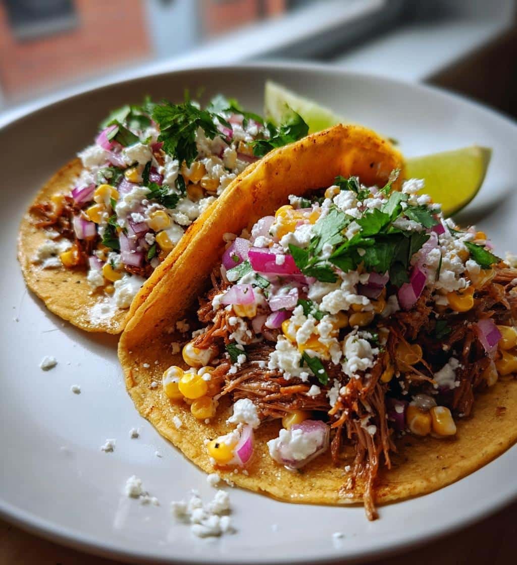Quick Brisket Elote Tacos - detail 1