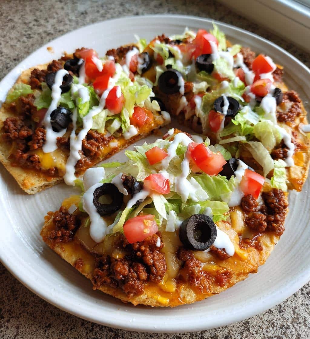 Quick Taco Pizza