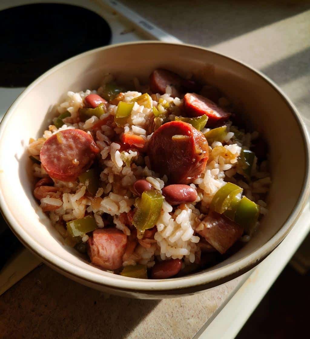 Red Beans and Rice in crockpot