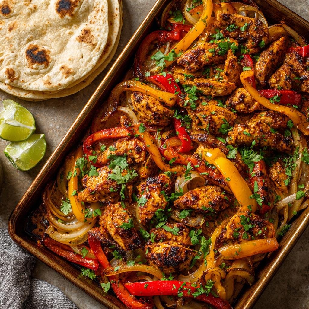 Sheet Pan Chicken Fajitas