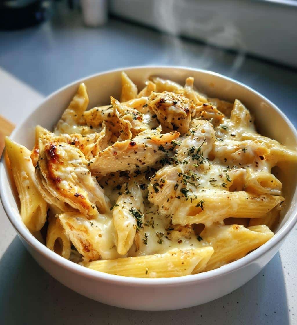 Slow Cooker Cheesy Chicken Penne