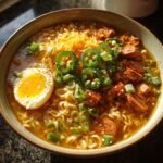 Spicy jalapeno cheddar sausage ramen