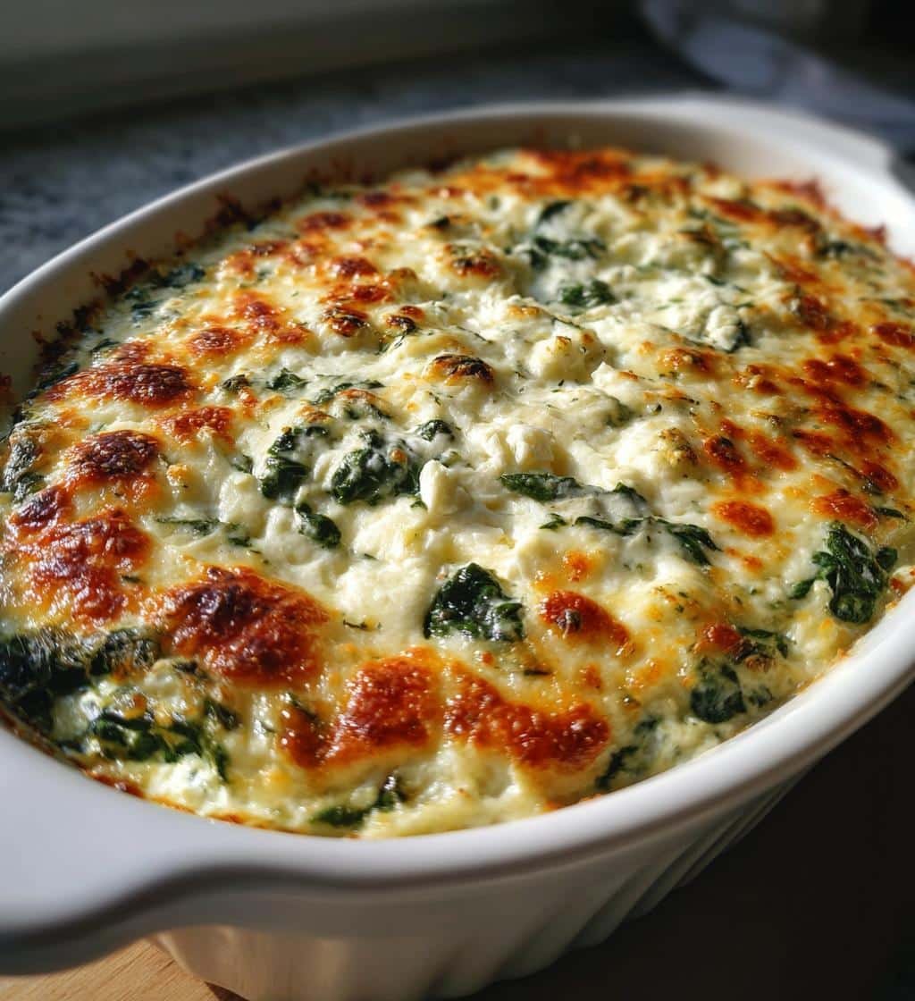 Spinach Artichoke dip - detail 1