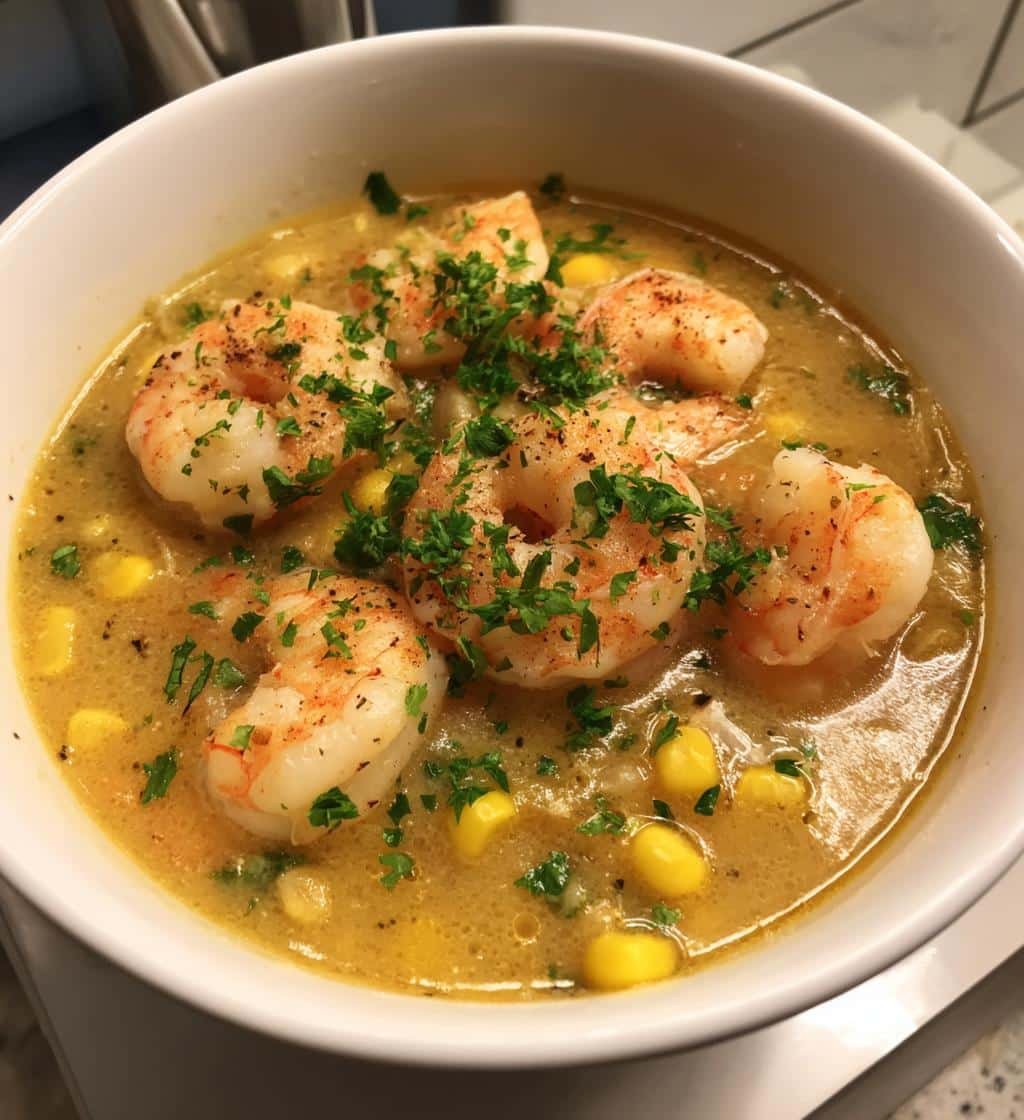 Sweet Corn and Shrimp Chowder