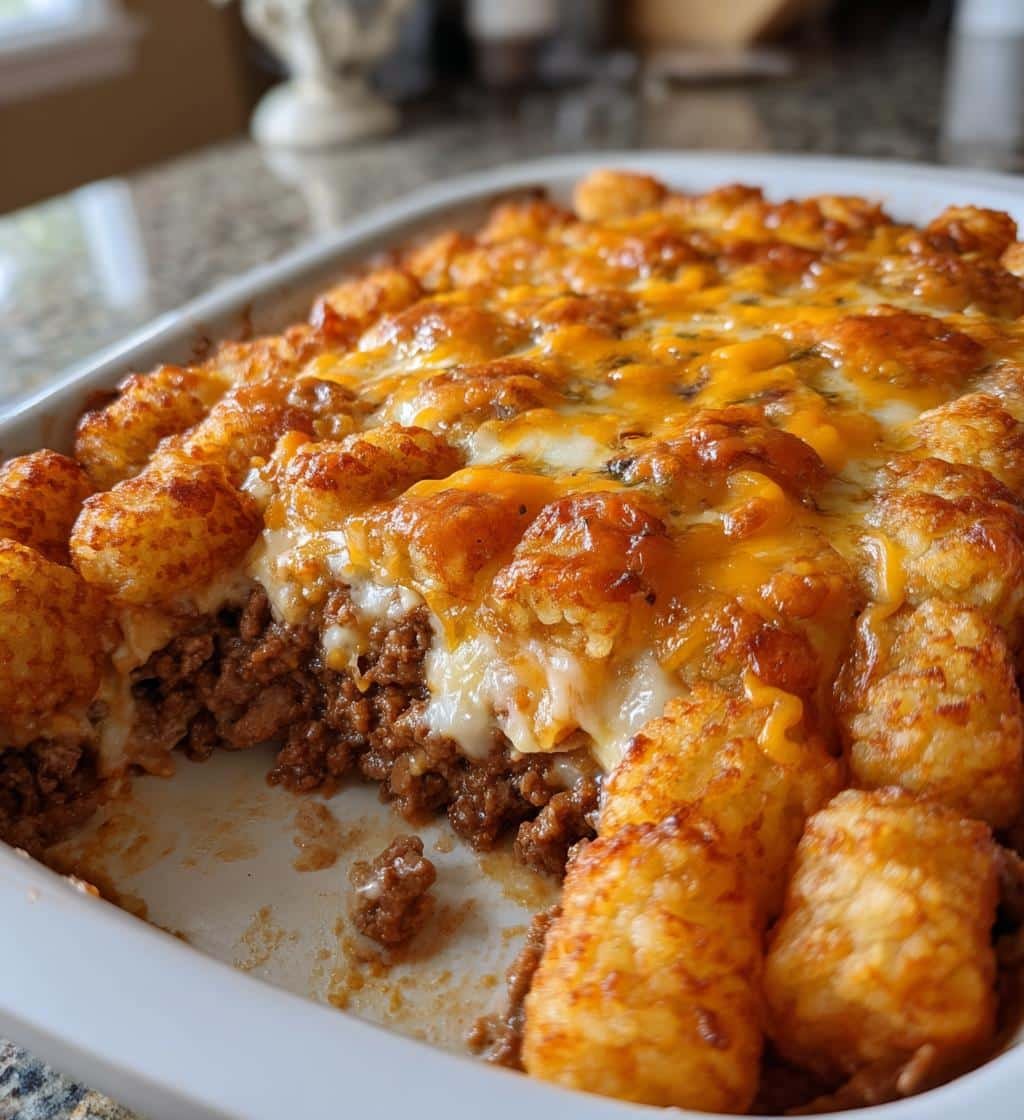Tator Tot Crockpot Casserole - detail 1