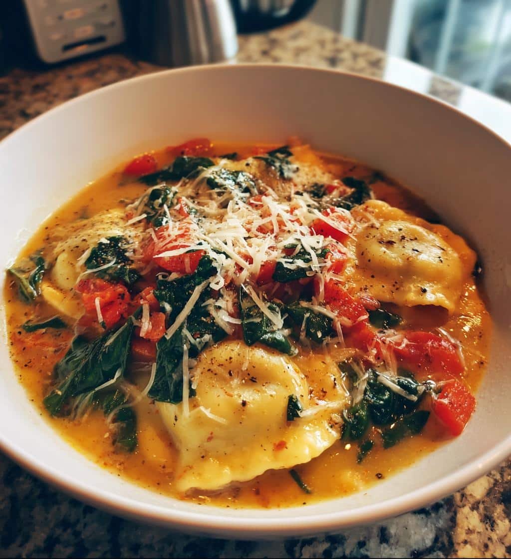 Tuscan Ravioli Soup