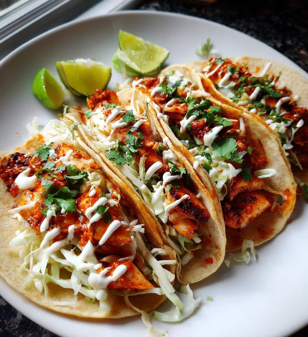 Zesty Fish Tacos with Spicy Sriracha Lime Sauce - detail 1