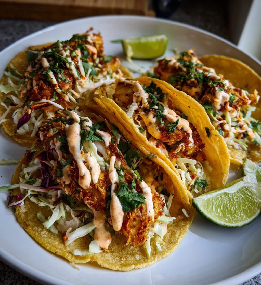 Zesty Fish Tacos with Spicy Sriracha Lime Sauce