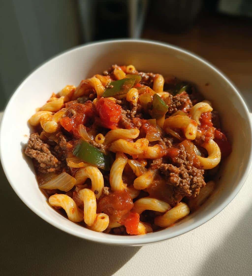 Irresistible One Pot American Goulash in 30 Minutes 4 one pot American Goulash - detail 1