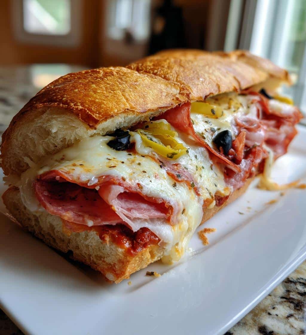 Homemade Irresistible 30-Minute Baked Italian Sub Sandwiches Recipe 4 Baked Italian Sub Sandwiches - detail 1