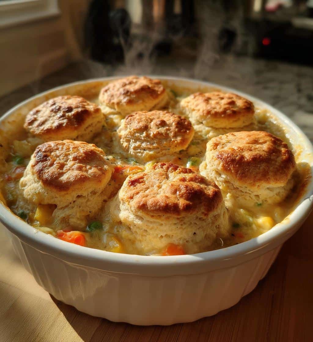 Biscuit Chicken Pot Pie!