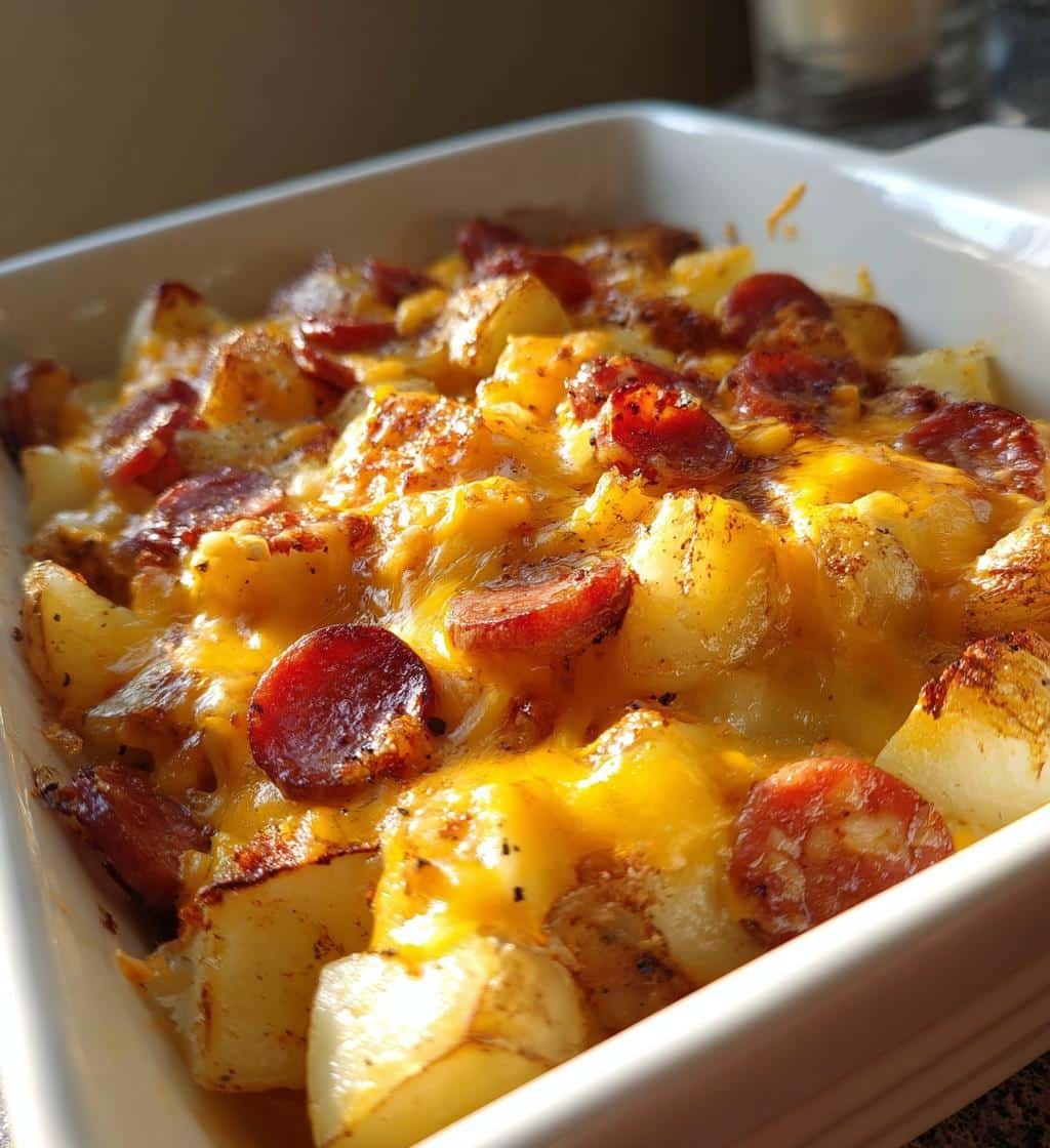 Cheesy Smoked Sausage and Potatoes - 40-Minute Comfort Magic 4 Cheesy Smoked Sausage and Potatoes - detail 1