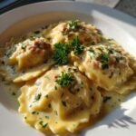 Creamy Cajun Sausage Ravioli