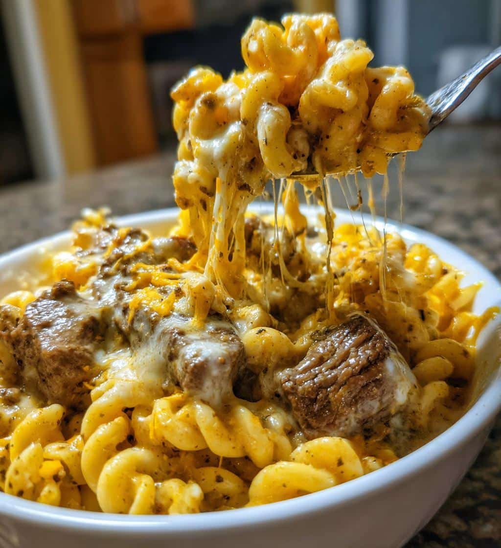 Crockpot Cheesy Beef and Noodles - detail 1