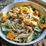 Easy Creamy Chicken Caesar Pasta Salad