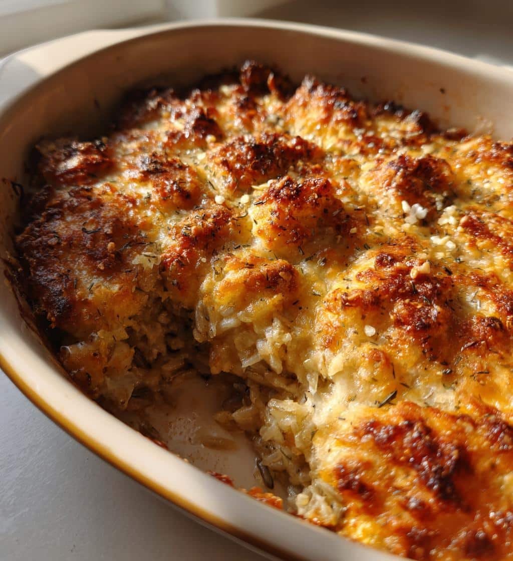 French Onion and Wild Rice Casserole - detail 1
