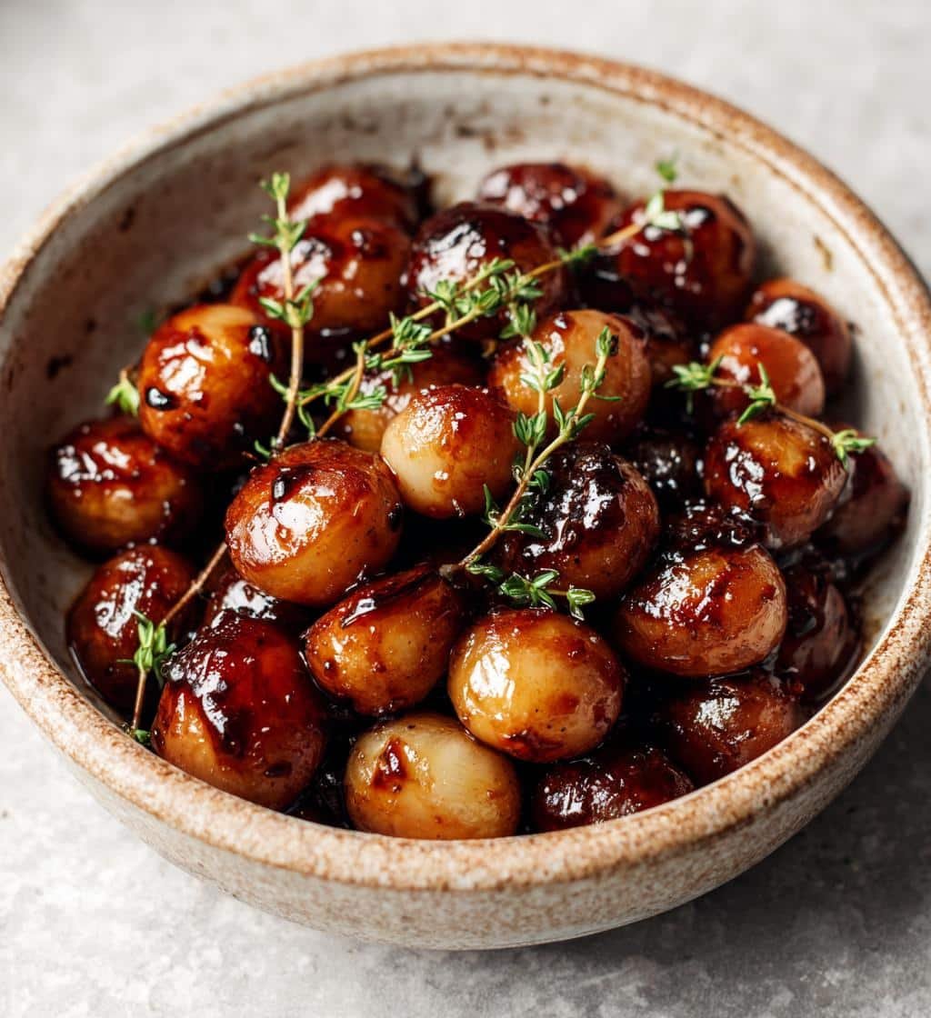 Healthy Balsamic Glazed Pearl Onions