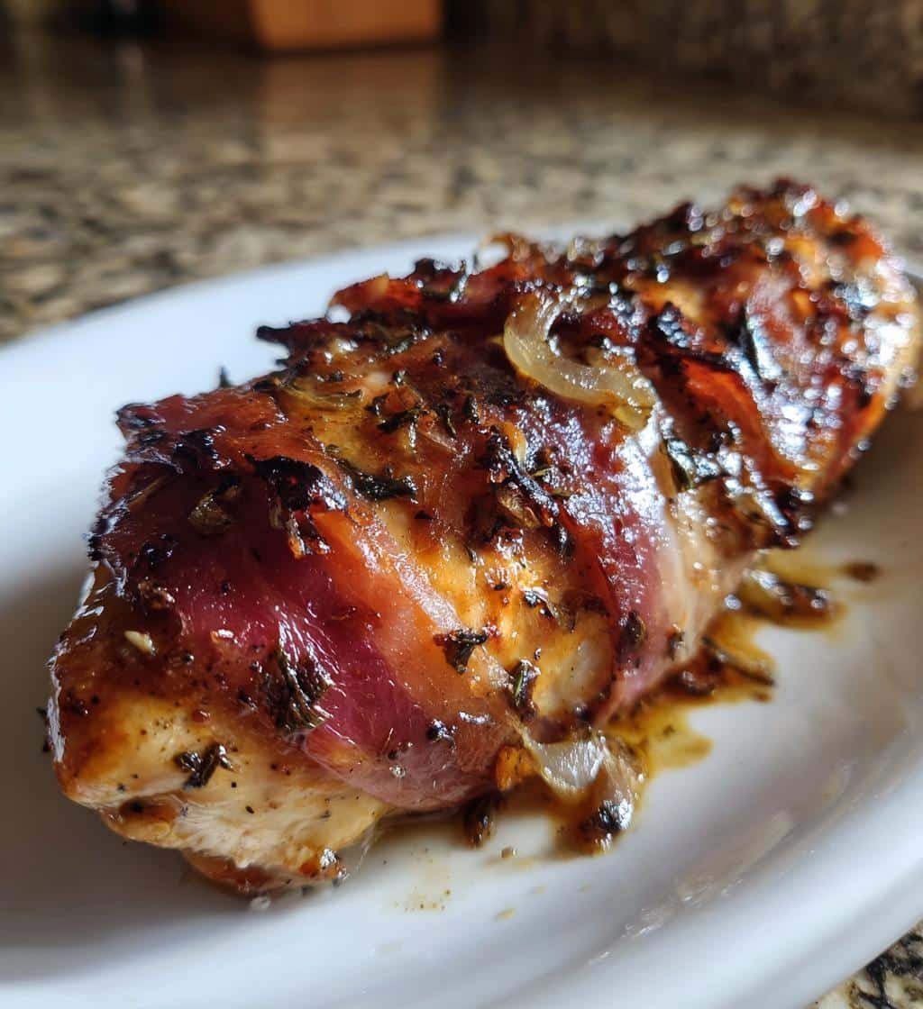 Healthy Caramelized Onion and Prosciutto Wrapped