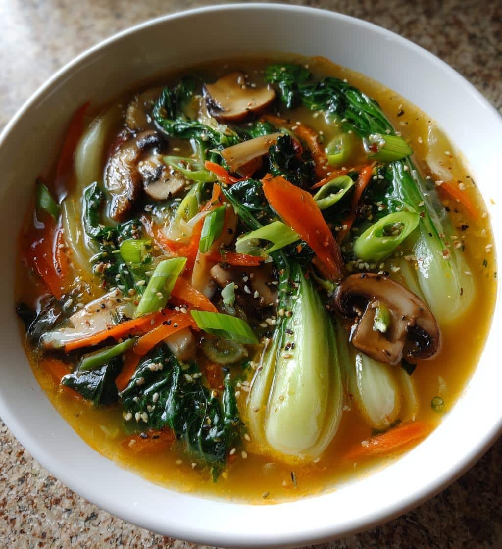 Healthy Chinese Vegetable Soup - detail 1
