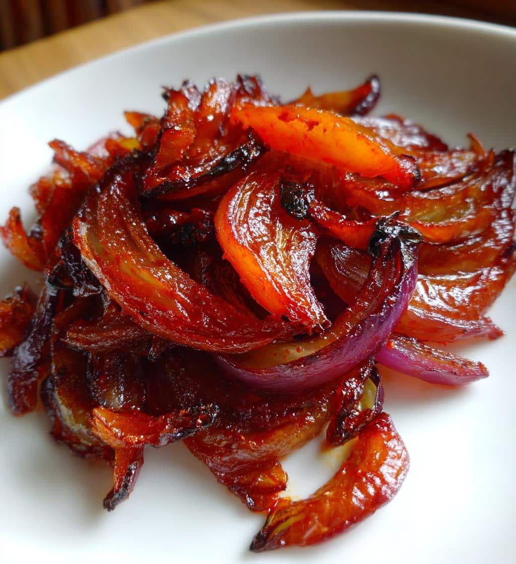 Healthy Crispy Harissa Roasted Onions