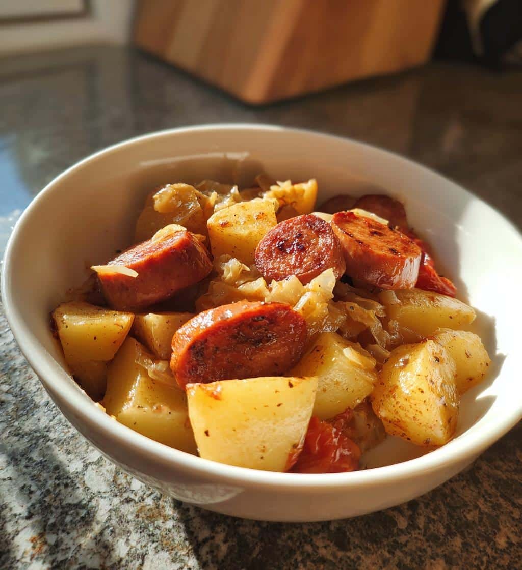 Healthy Crockpot Sausage, Potatoes & Sauerkraut - detail 1