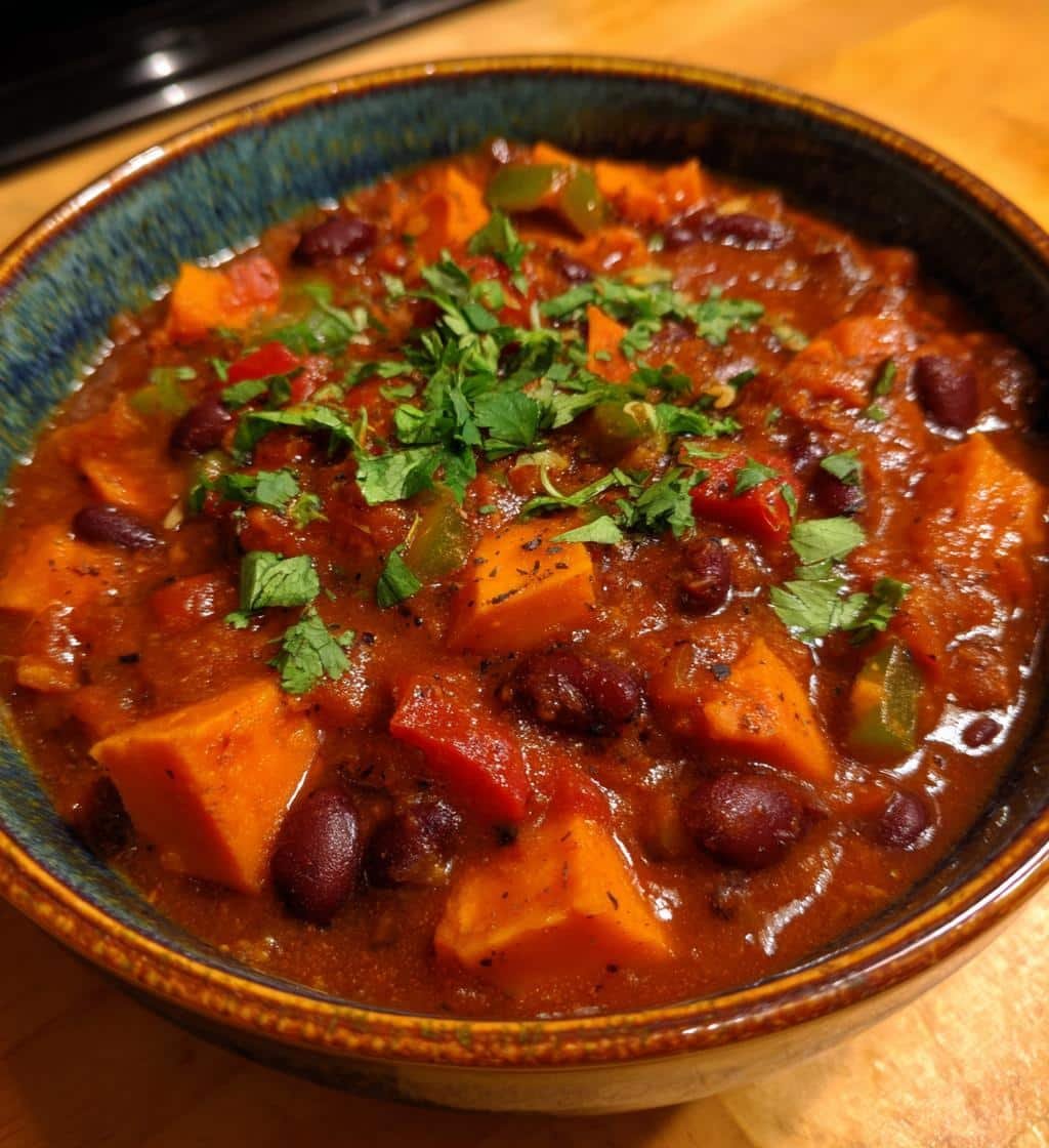 Healthy Crockpot Sweet Potato Chili: 1 Pot Comfort Magic 4 Healthy Crockpot Sweet Potato Chili - detail 1