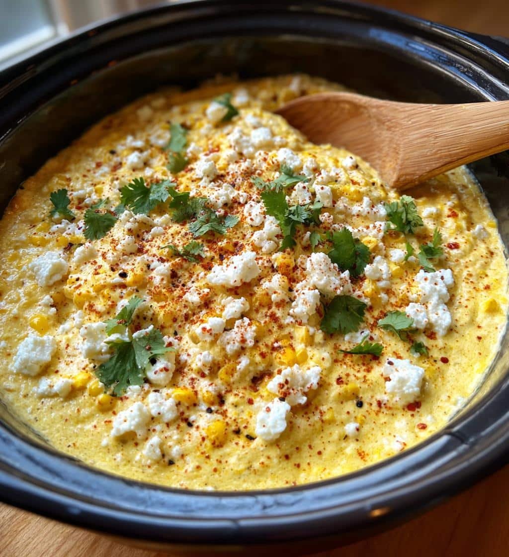 Healthy  Crockpot street corn dip - detail 1