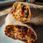 Healthy Delicious Crockpot Chicken & Bean Burrito Mac