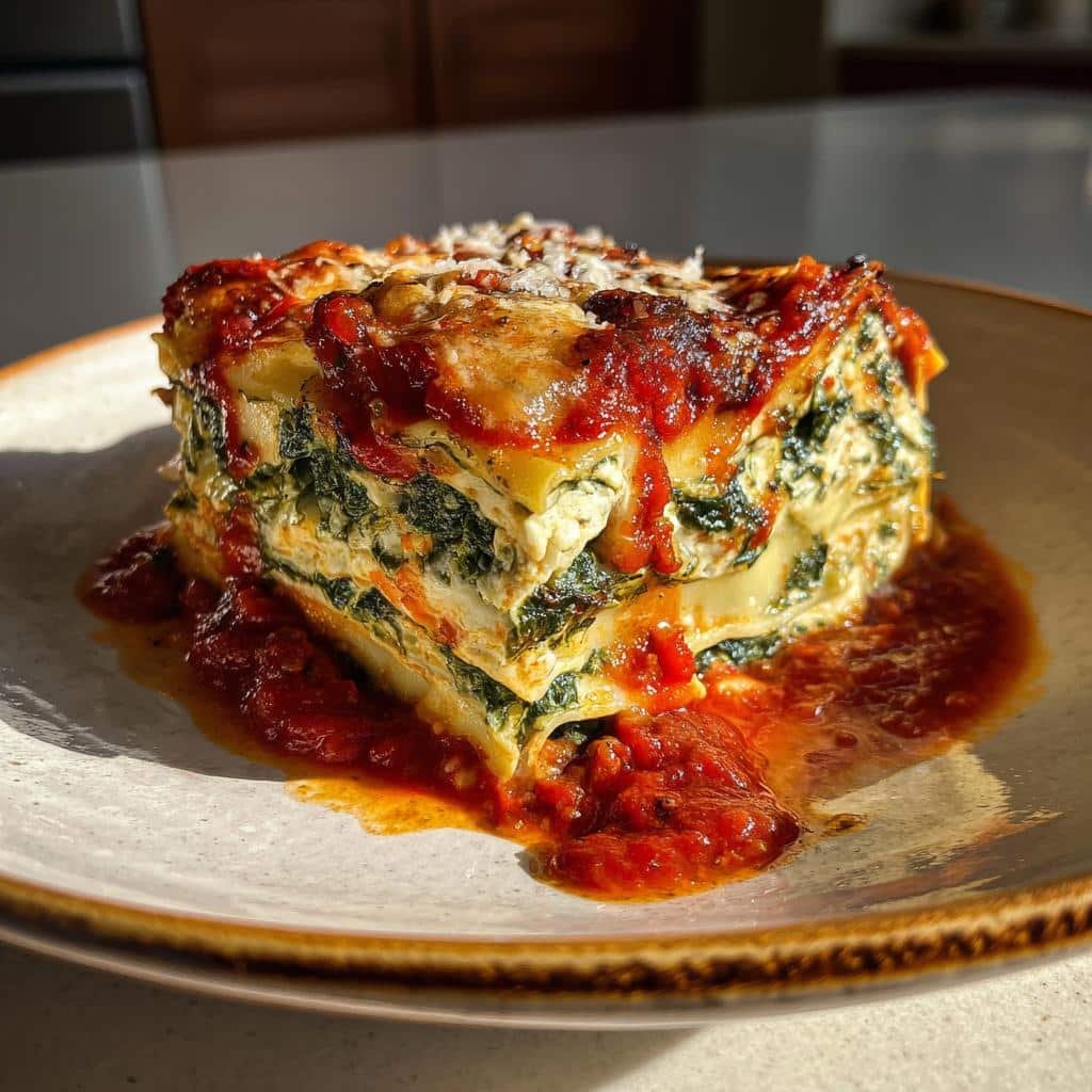 Healthy Delicious Spinach Lasagna Recipe
