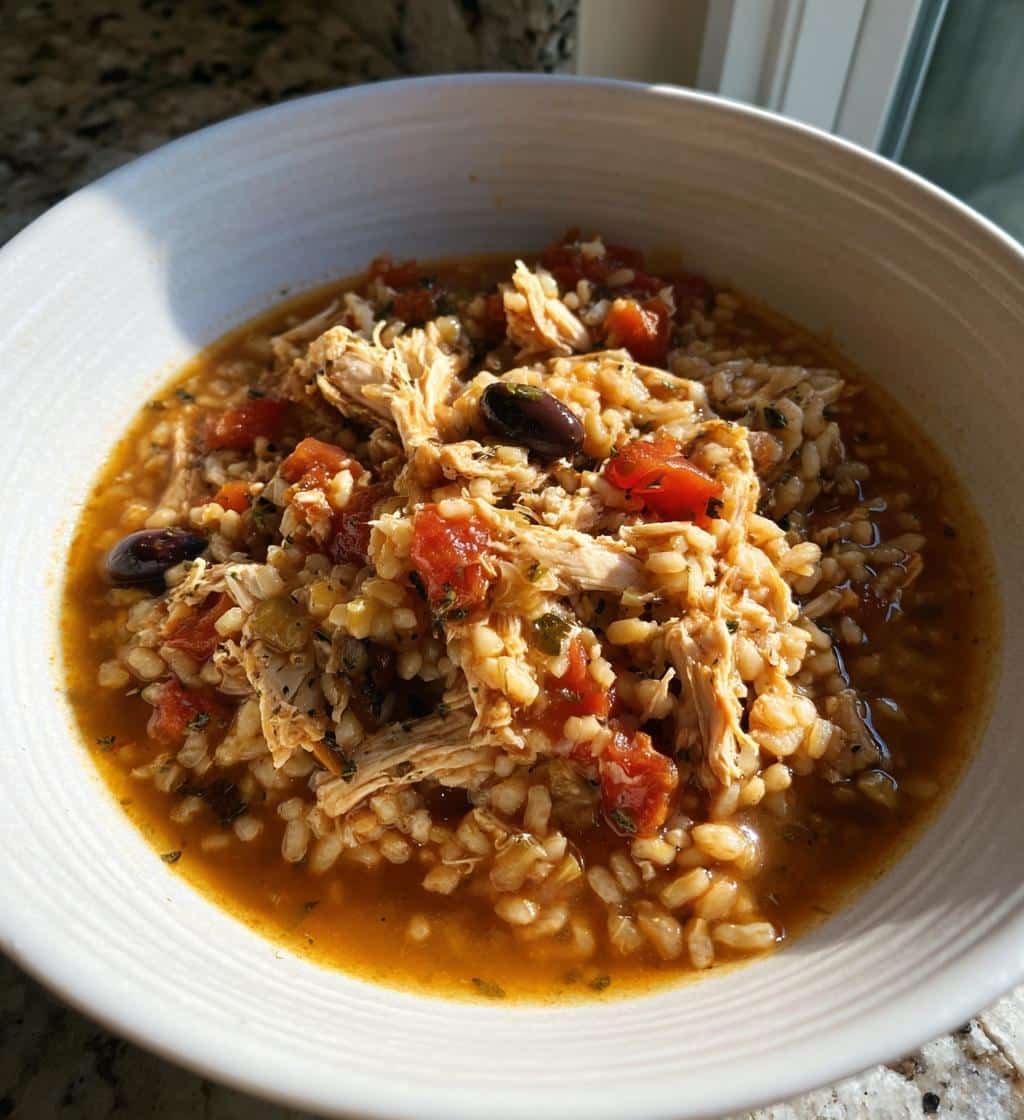Healthy Easy Crockpot Mediterranean Chicken & Olive Brown Rice: 15-Min Magic 4 Healthy Easy Crockpot Mediterranean Chicken & Olive Brown Rice - detail 1