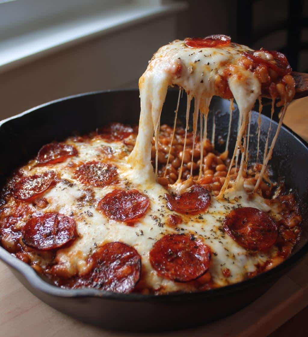 Healthy Easy Pizza Beans Skillet Casserole - detail 1