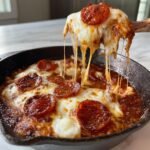 Healthy Easy Pizza Beans Skillet Casserole