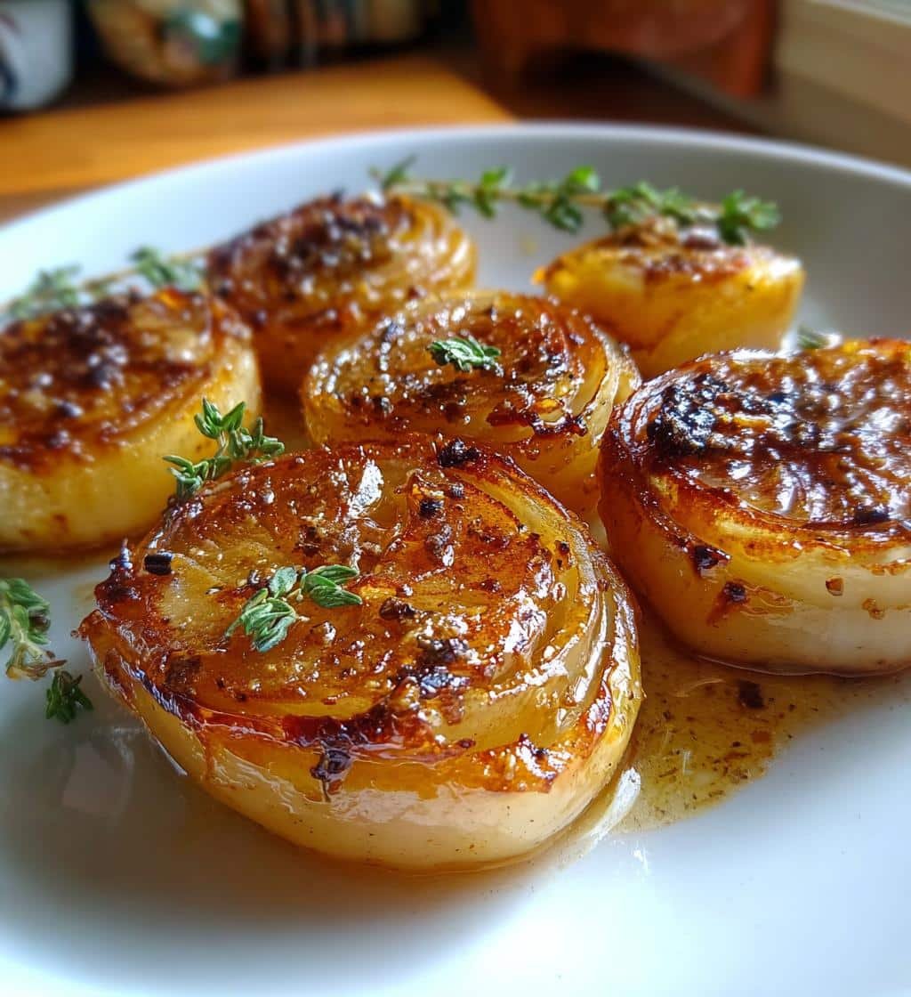 Healthy Easy Truffle Oil Roasted Onions - detail 1