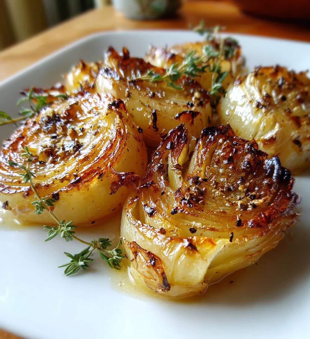 Healthy Easy Truffle Oil Roasted Onions