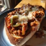 Healthy Garlic Bread Cheesesteak Sloppy Joes