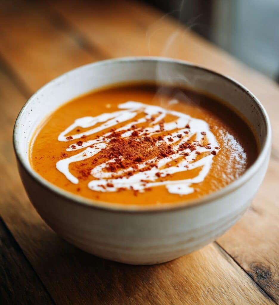 Healthy Gingerbread-Spiced Sweet Potato Soup