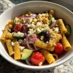 Healthy High-Protein Pasta Salad with Chickpea Pasta