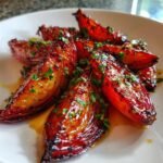 Healthy Hot Honey Roasted Onion Wedges