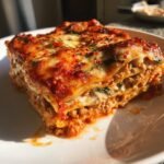 Healthy Lasagna with Calabrian Chili Oil