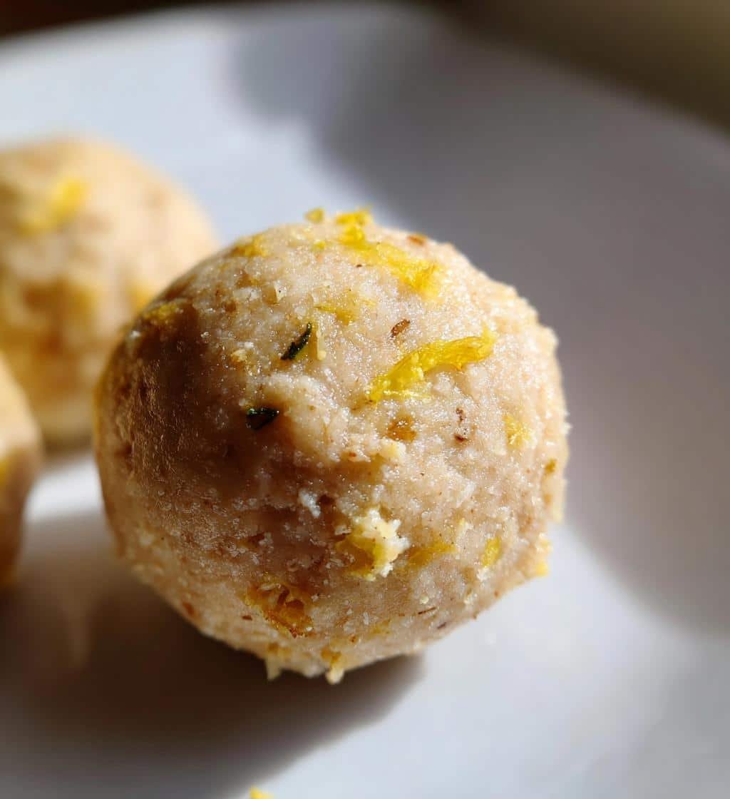 Healthy Lemon Vanilla Protein Balls - detail 1