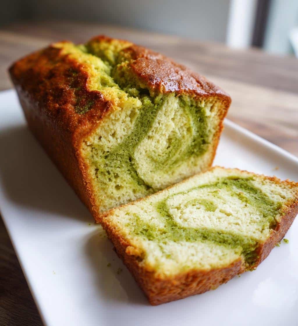 Healthy Matcha Mochi Bread (Korean)