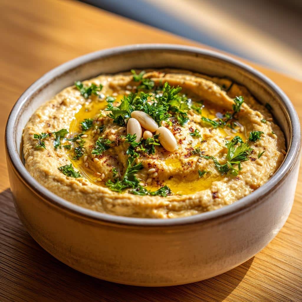 Creamy Healthy Mediterranean Bean Tahini Dip in 5 Minutes 4 Healthy Mediterranean Bean Tahini Dip - detail 1