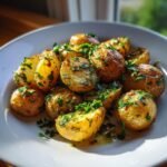 Healthy Quick 5-Ingredient Garlic Parsley Potatoes
