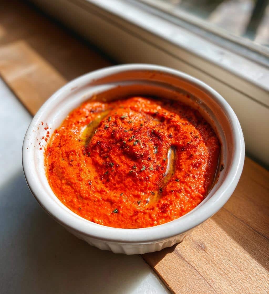 Healthy Spanish Roasted Pepper Dip