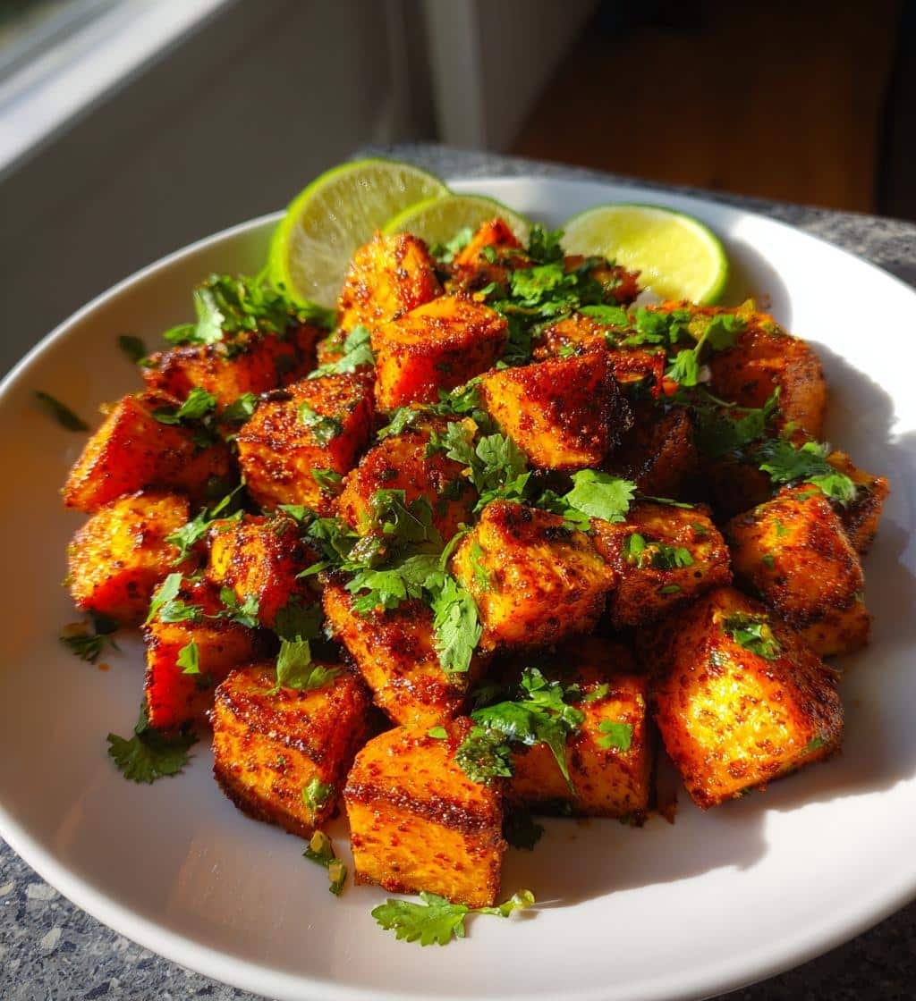 Healthy Spicy Roasted Sweet Potatoes with Lime - detail 1