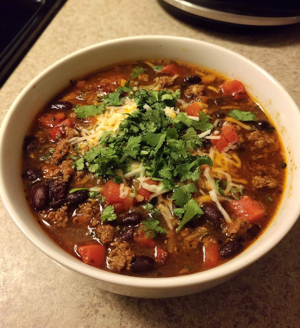 Healthy Super Bowl Turkey Chili Soup