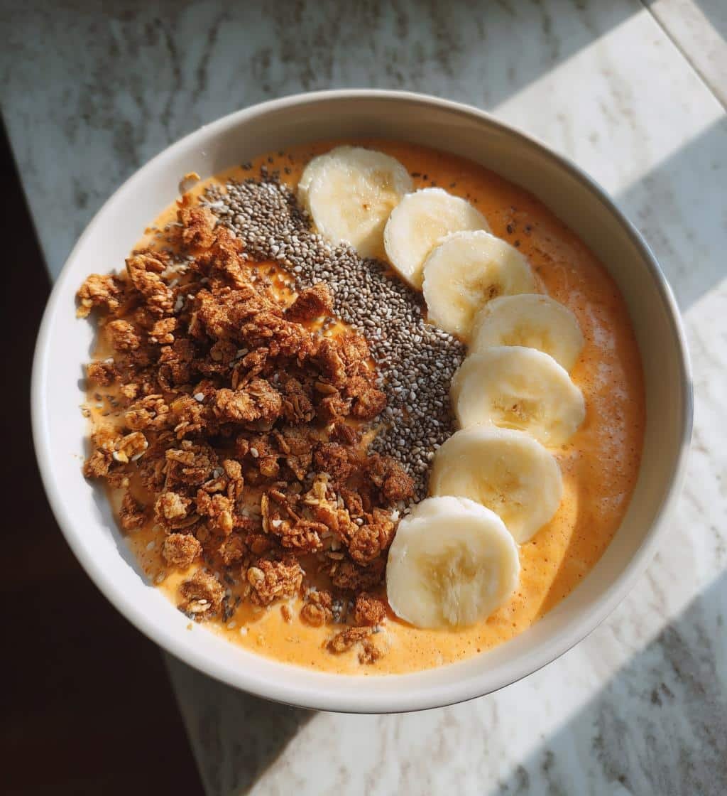 Healthy Sweet Potato Smoothie Bowl - detail 1