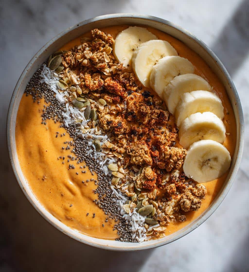 Healthy Sweet Potato Smoothie Bowl