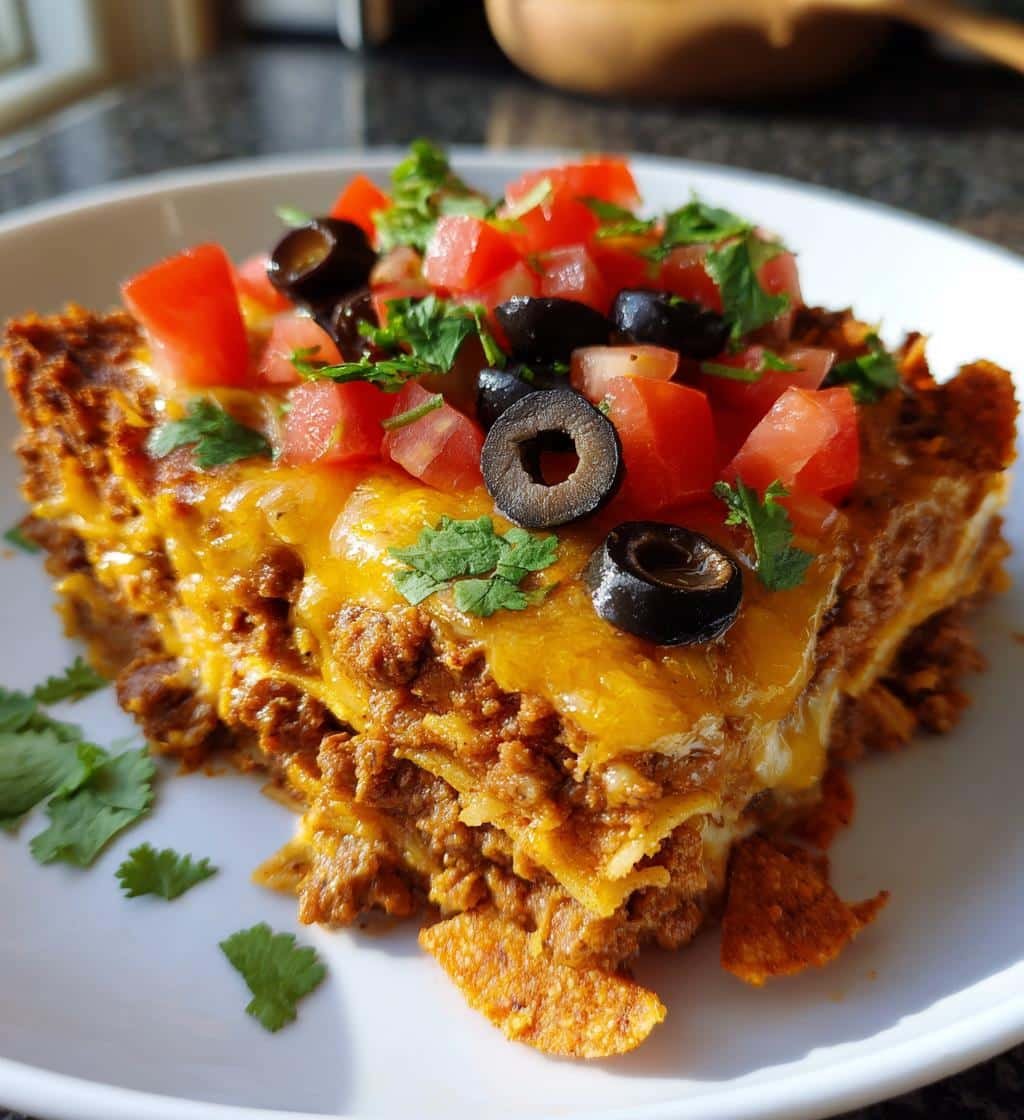 Irresistible Healthy Taco Lasagna with Doritos Crust in 15 Minutes 4 Healthy Taco Lasagna with Doritos Crust - detail 1