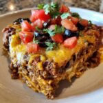 Healthy Taco Lasagna with Doritos Crust